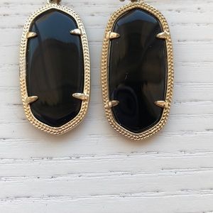 Kendra Scott Black Elle Drop Earrings